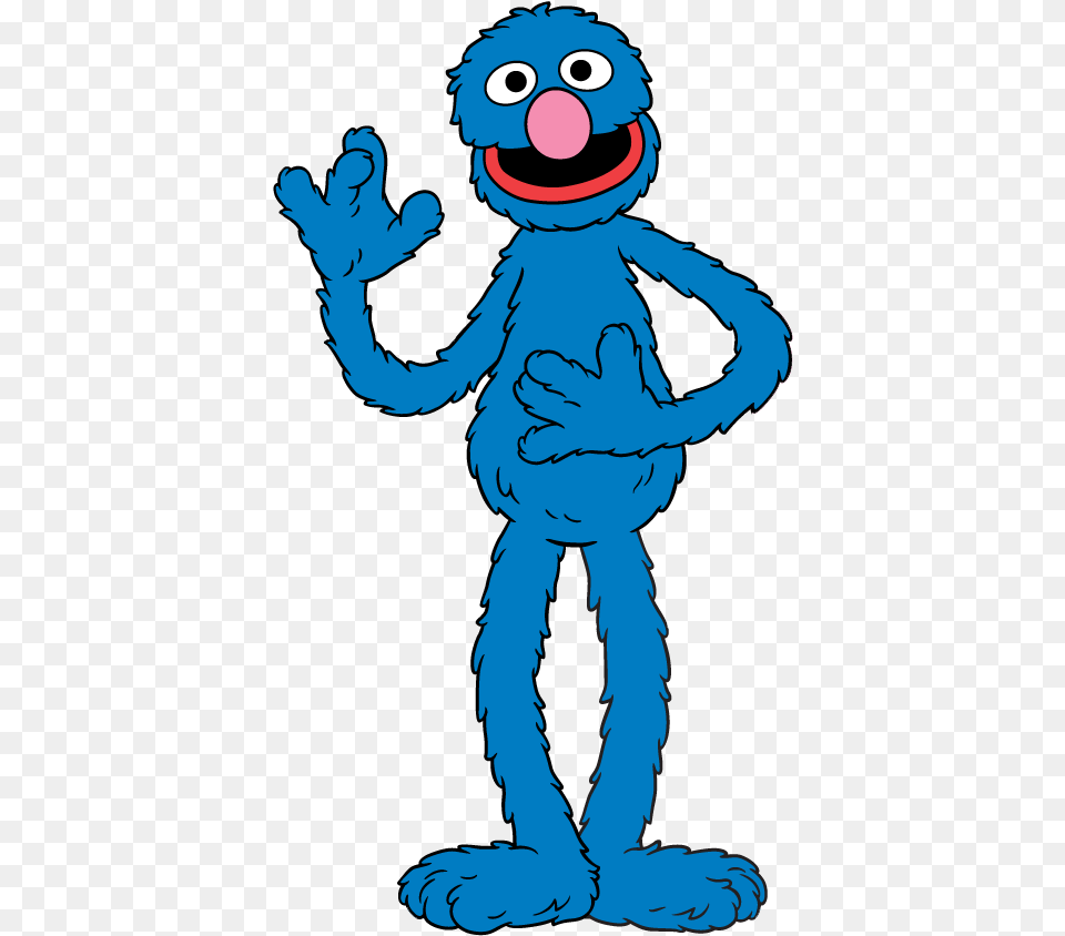 Undershirt Clipart Grover Sesame Street Cartoon, Baby, Person, Face, Head Free Png Download