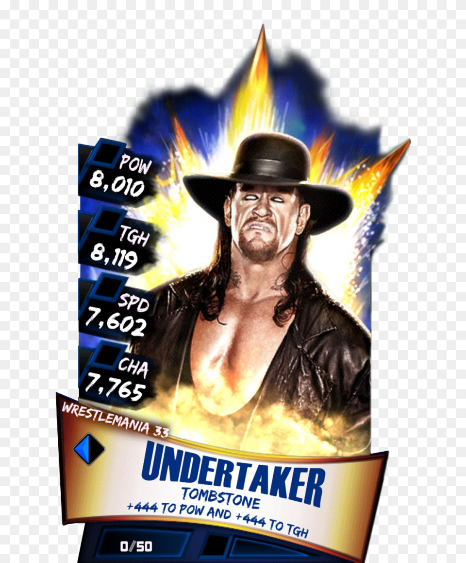 Undertaker S3 14 Wrestlemania33 Wwe Supercard Wrestlemania 33 Becky Lynch, Poster, Hat, Clothing, Advertisement Free Transparent Png