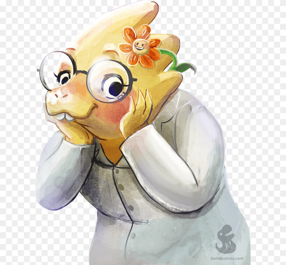 Undertale Alphys Flowey Floweytheflower Alphysundertale Alphys, Adult, Male, Man, Person Free Png Download