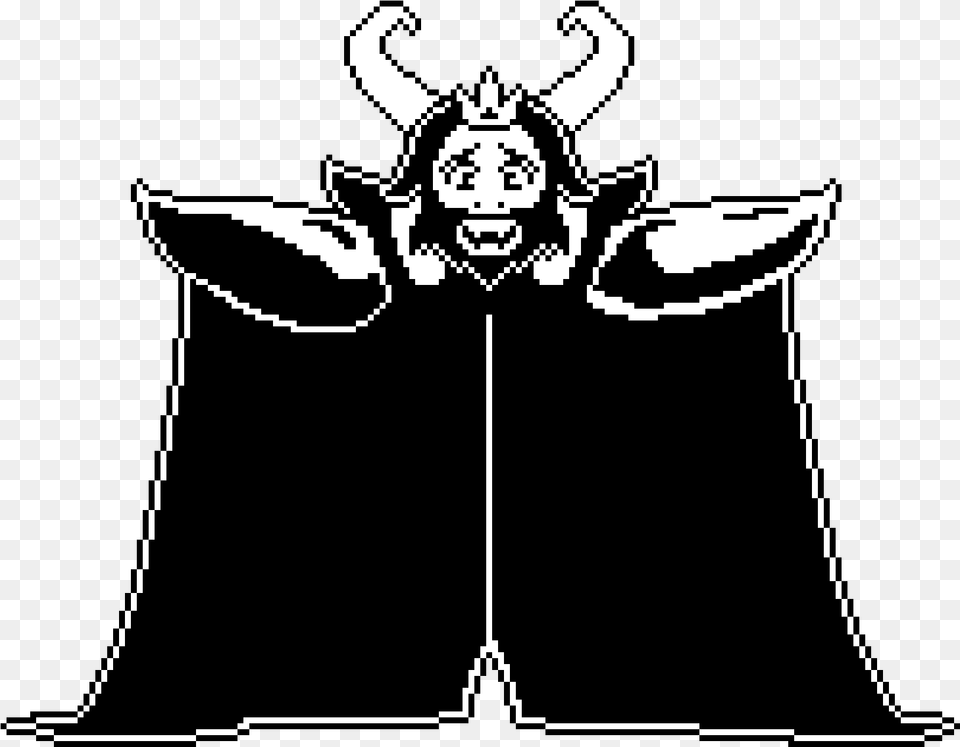 Undertale Asgore Battle Sprite Transparent Hardtale Asgore, Fashion, Cross, Symbol Free Png