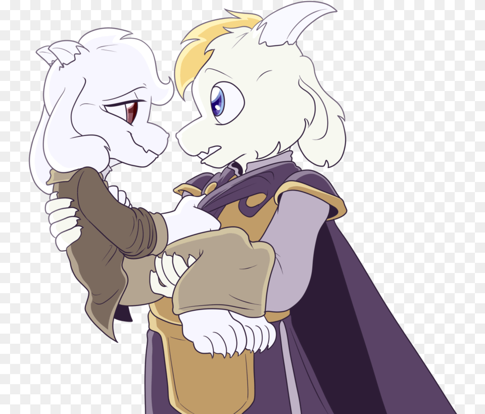 Undertale Baby Asgore And Toriel, Person, Cartoon, Book, Comics Png