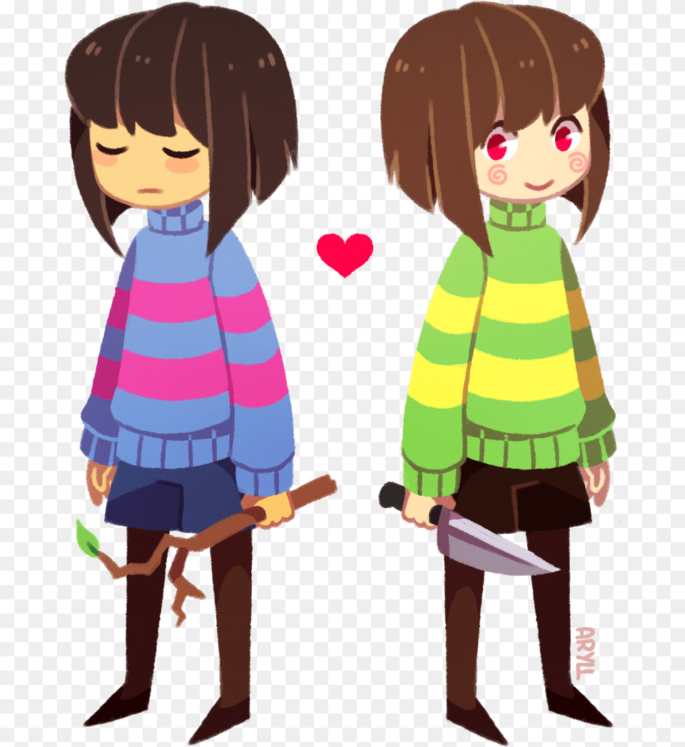 Undertale Chara Aryll On Twitter Undertale Frisk Frisk And Chara, Baby, Person, Girl, Female Png