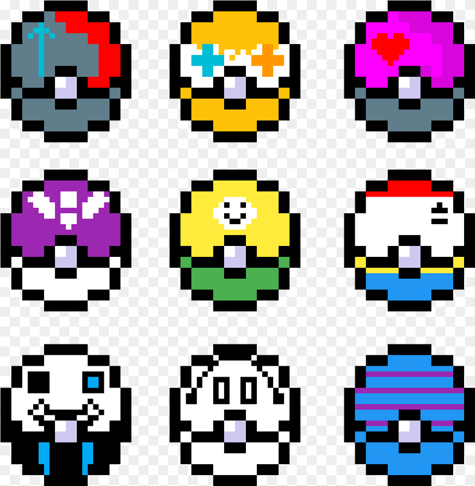 Undertale Character Pokeballs Undertale Pokeballs, Qr Code Png