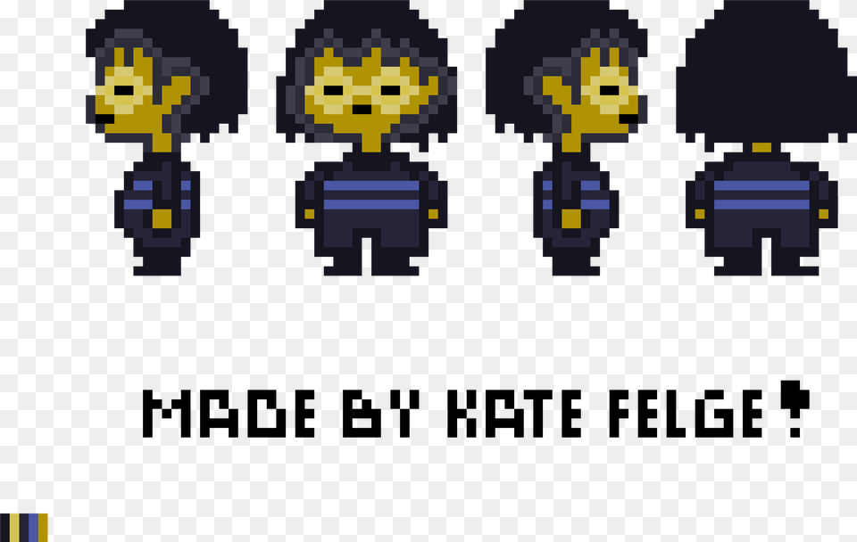 Undertale Frisk Walking Sprite, Person, Face, Head Free Png