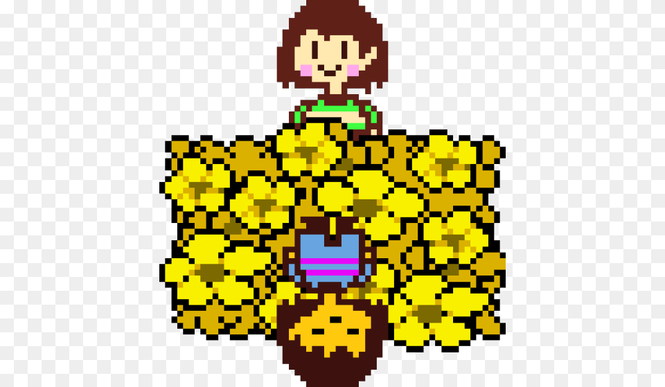 Undertale Frisk Walking Sprite, Flower, Plant, Qr Code Png