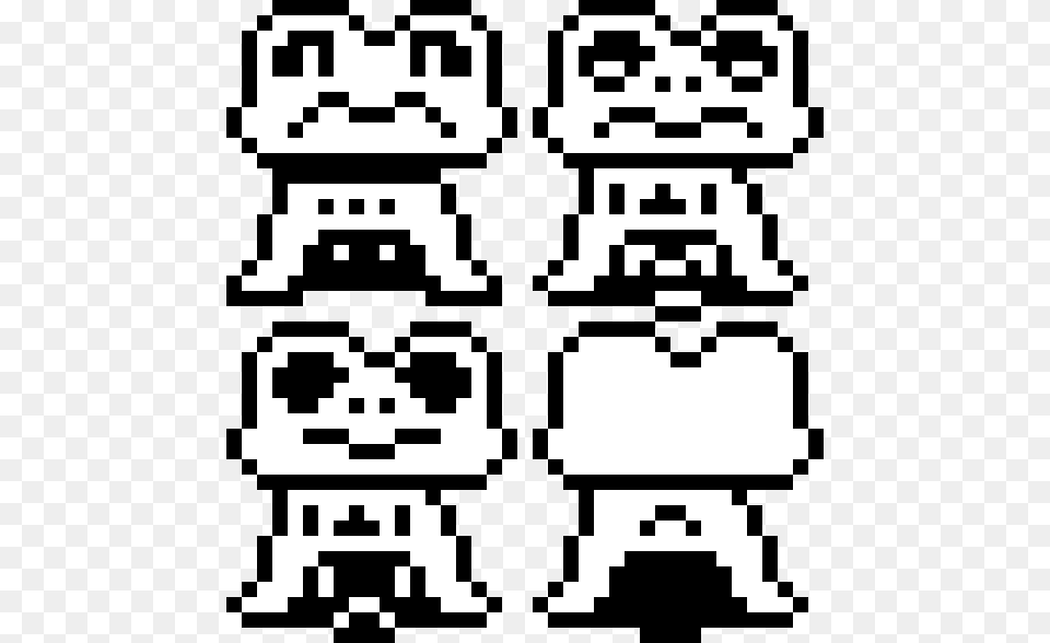 Undertale Froggit Pixel Art, Stencil, Qr Code Free Png