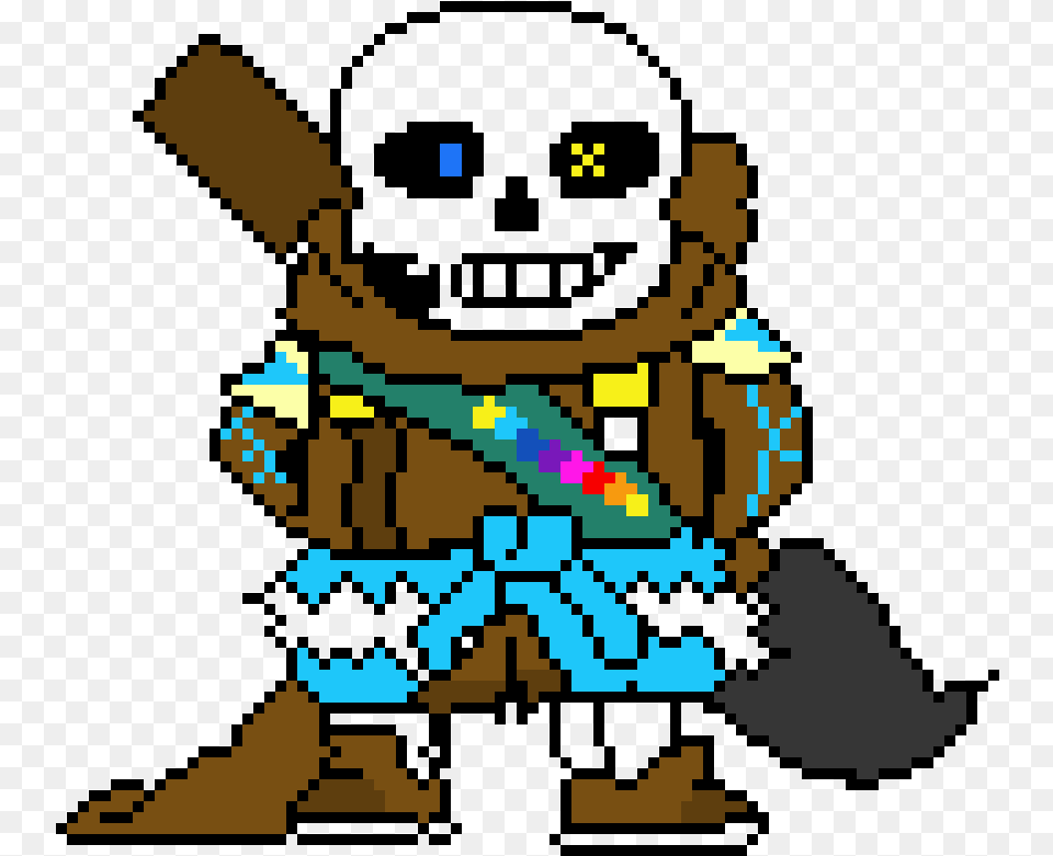 Undertale Ink Sans Pixel Png Image