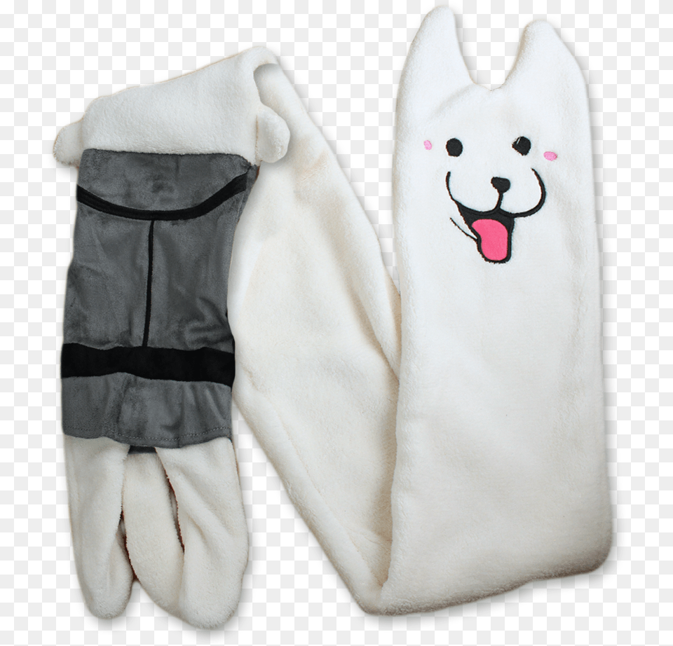 Undertale Lesser Dog Scarf, Clothing, Glove, Fleece Free Png
