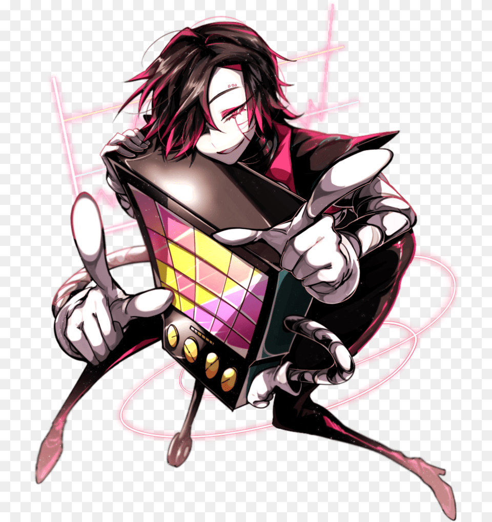 Undertale Mettaton And Pink Image, Book, Comics, Publication, Adult Free Png Download