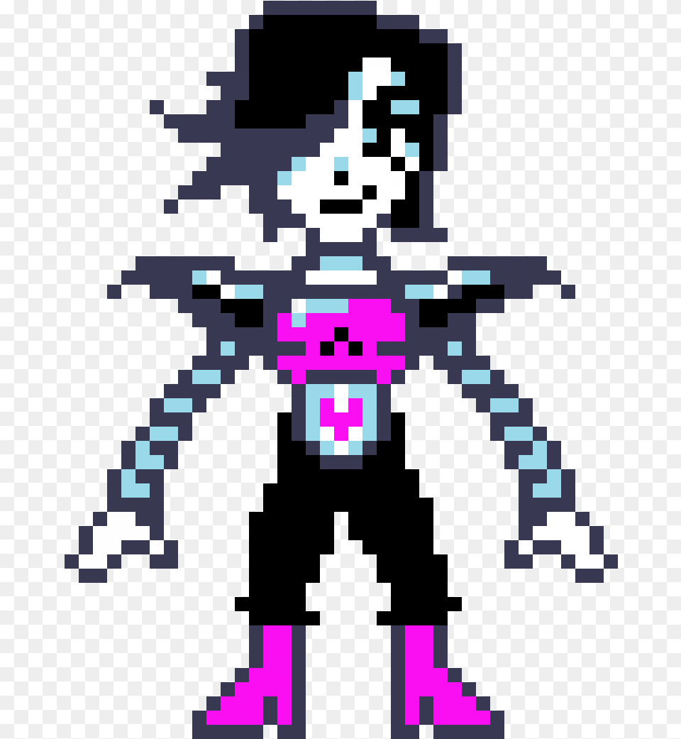 Undertale Mettaton Ex, Purple, Qr Code Free Png