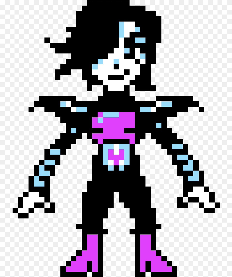 Undertale Mettaton Ex Sprite, Purple, Qr Code Free Png