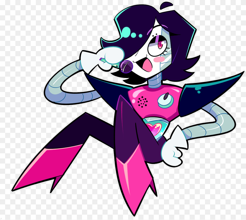 Undertale Mettaton Stickers, Purple, Book, Comics, Publication Free Png