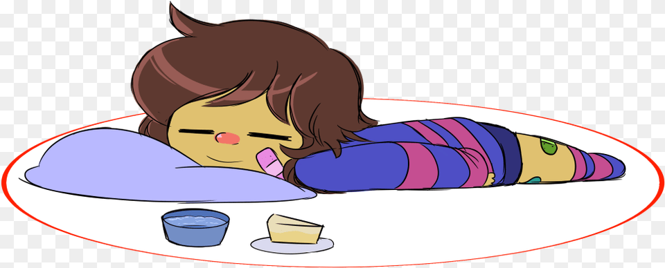 Undertale Nose Mammal Vertebrate Head Cartoon Joint Undertale Sleeping Frisk, Baby, Person, Animal, Fish Free Png