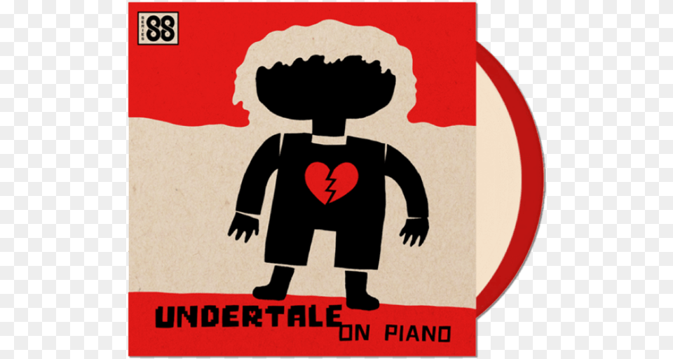 Undertale On Piano 2xlp Undertale Modern, Advertisement, Sticker, Poster, Person Free Png