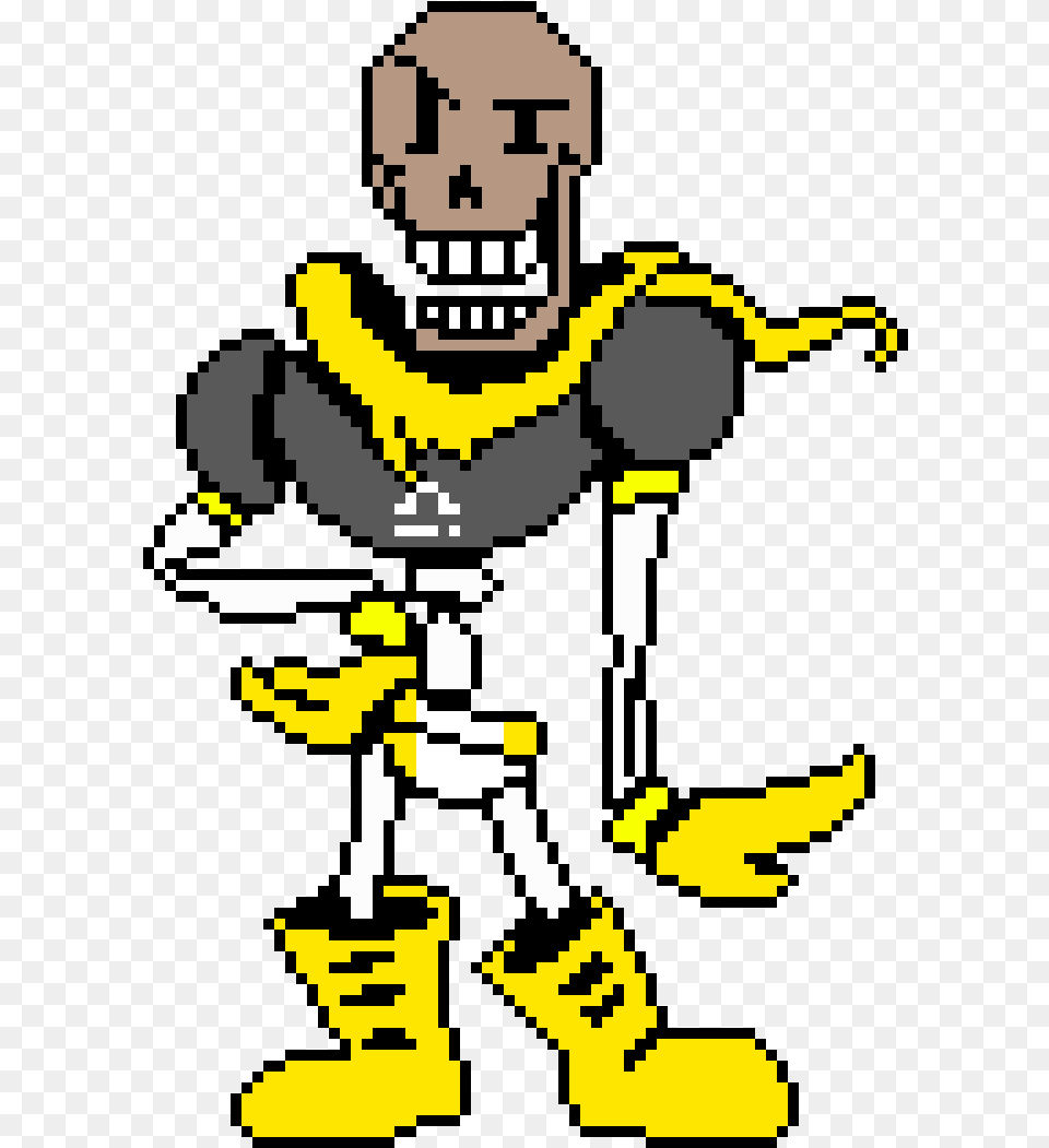 Undertale Papyrus Pixel Art Free Png