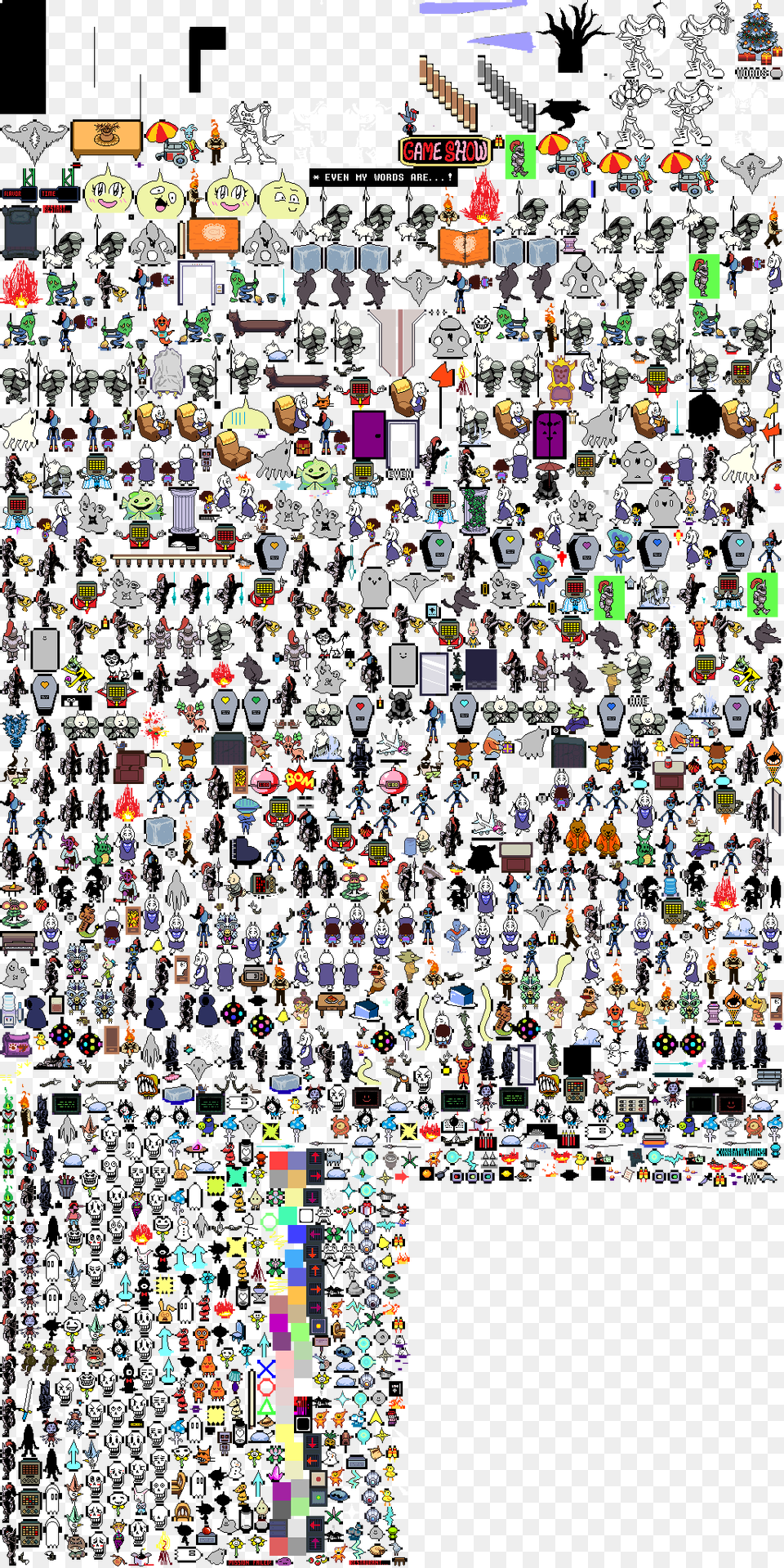 Undertale Text Map Undertale Overworld Sprites, Art, Collage, Electronics, Hardware Png