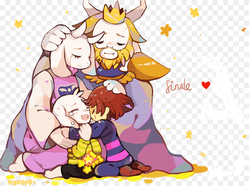 Undertale Toriel And Asriel, Book, Comics, Publication, Baby Free Png