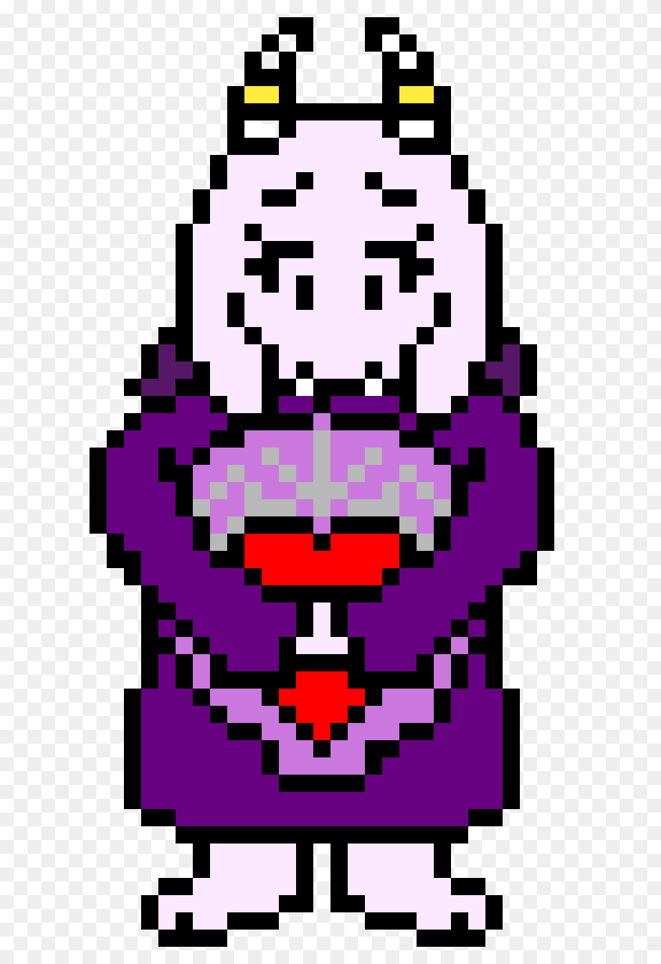 Undertale Toriel Pixel Art Toriel Undertale, Purple, Qr Code Free Png