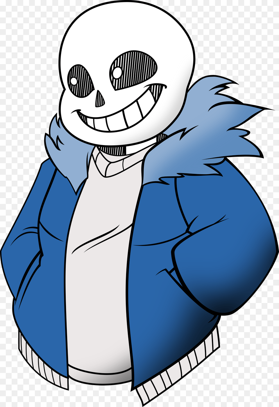 Undertale Transparent Undertail Sans, Book, Clothing, Coat, Comics Png Image