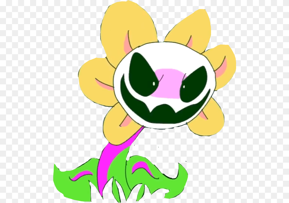 Undertale Undertaleflowey Flowey Flower Angry Undertale Flowey, Plant, Art, Graphics, Ball Free Png Download