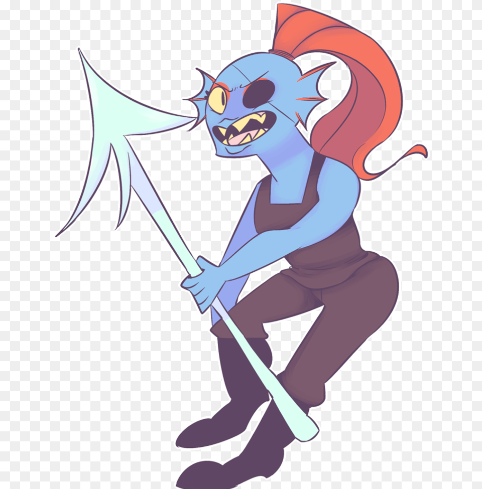 Undertale Undyne No Background Cartoon, Person, Book, Comics, Publication Free Png Download