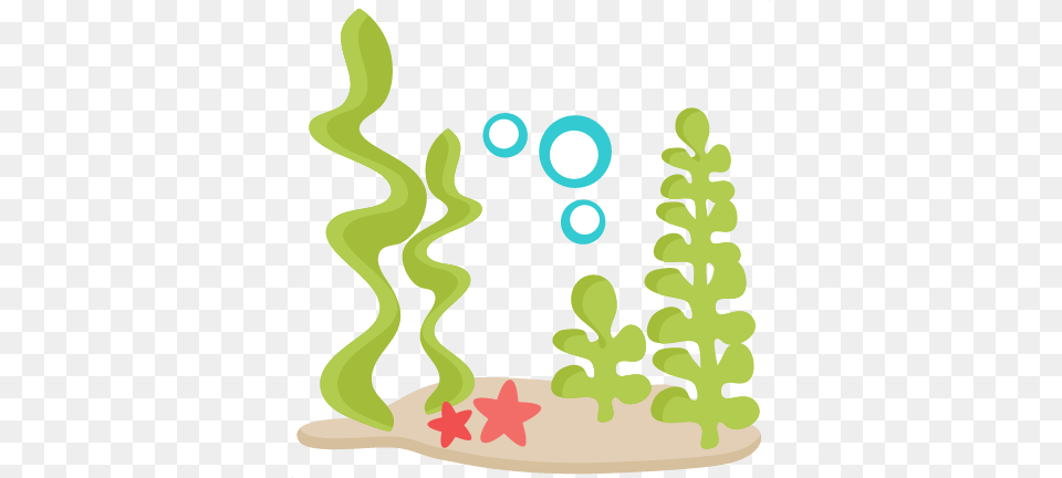 Underwater Scene Scrapbook Cute Clipart, Herbal, Herbs, Plant, Potted Plant Png Image