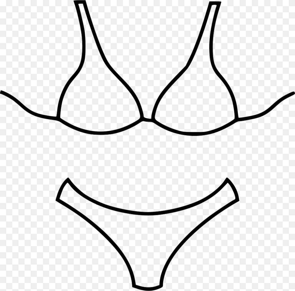 Underwear, Bikini, Clothing, Stencil, Swimwear Free Png Download