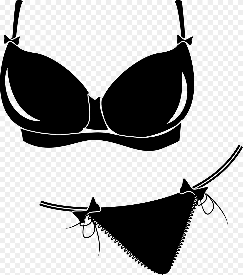 Underwear Clipart, Bra, Clothing, Lingerie, Stencil Free Png Download