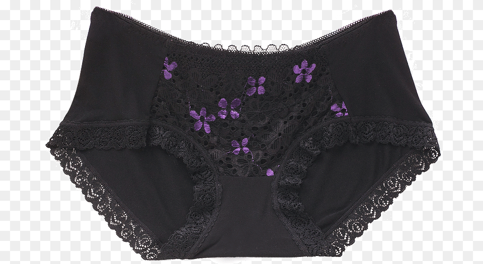 Underwear Lady Modal Lace Trim Fabric Transparent Low Underpants, Clothing, Lingerie, Panties, Thong Png