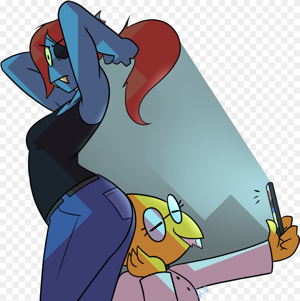 Undyne Butt, Electronics, Mobile Phone, Phone, Cartoon Free Png Download