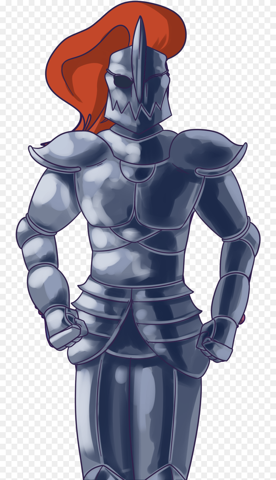 Undyne Exercises Breastplate, Armor, Person Free Transparent Png
