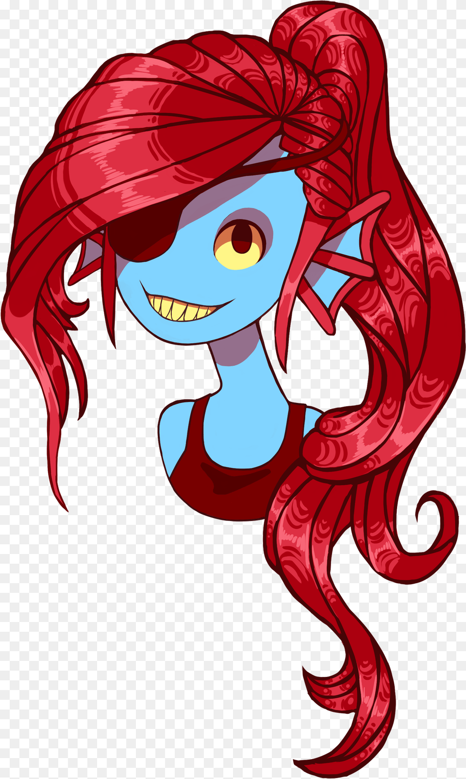 Undyne The Babe From Undertale Cartoon, Book, Comics, Publication, Person Free Png Download