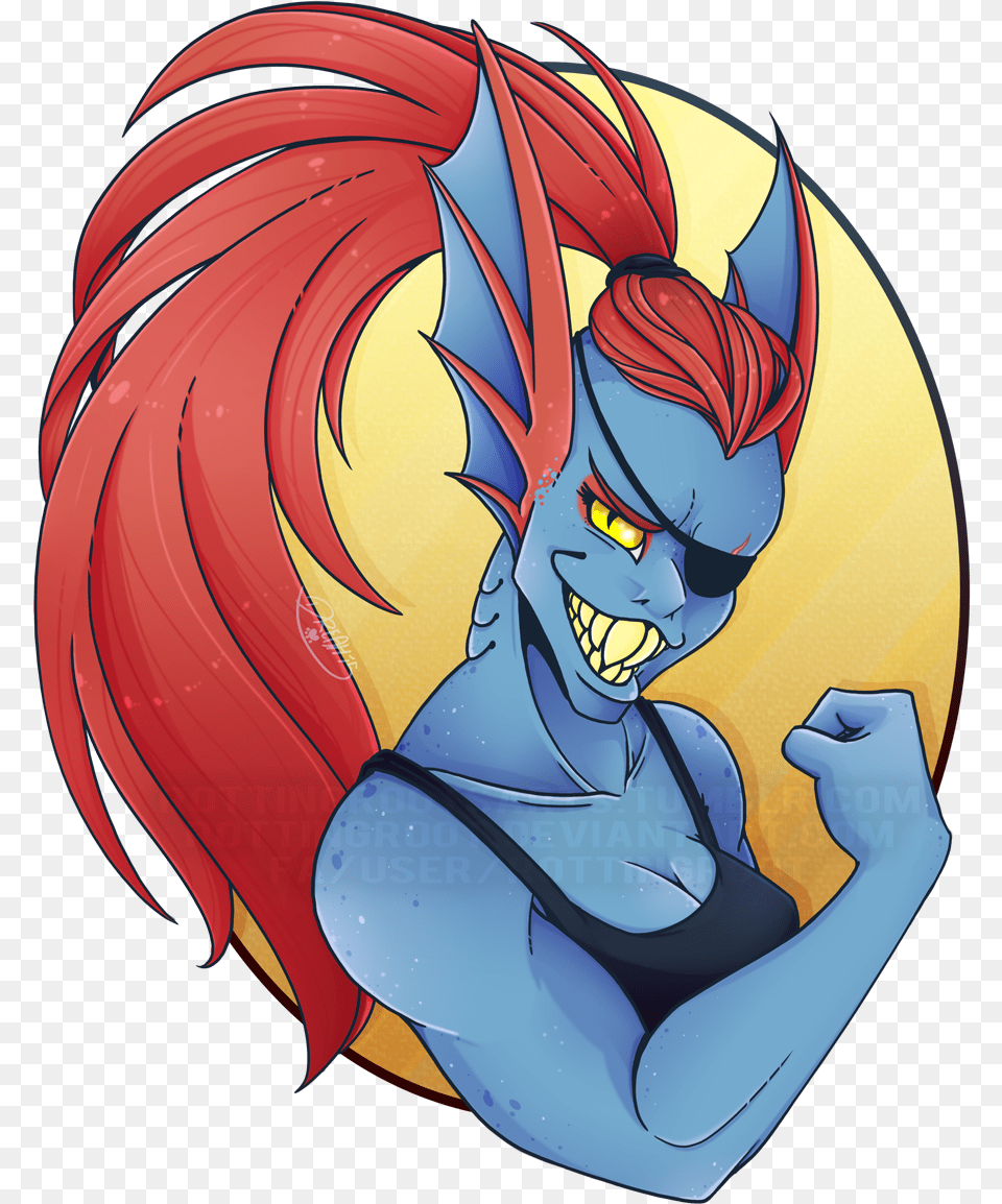 Undyne The Fish, Book, Comics, Publication, Person Png Image