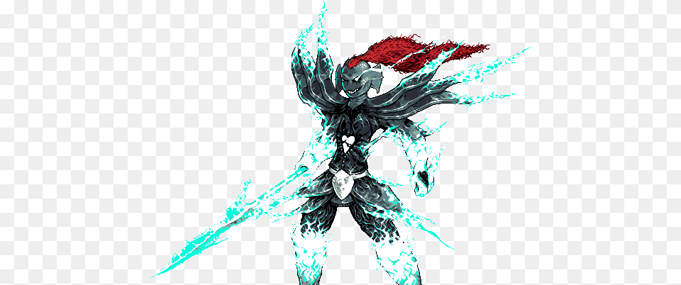 Undyne The Undying Pixeljoint Undyne The Undying Art, Graphics, Person Png Image