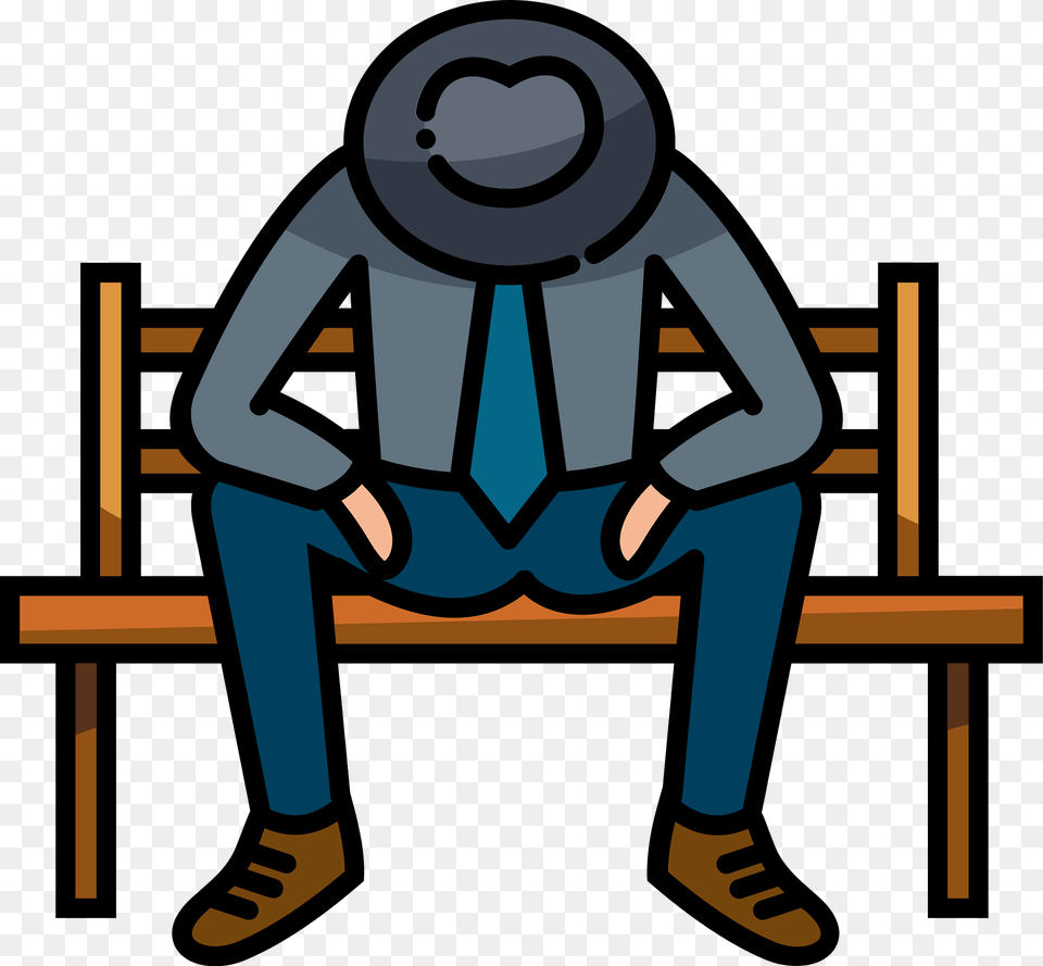 Unemployment Clipart, Person, Sitting, Clothing, Pants Free Png