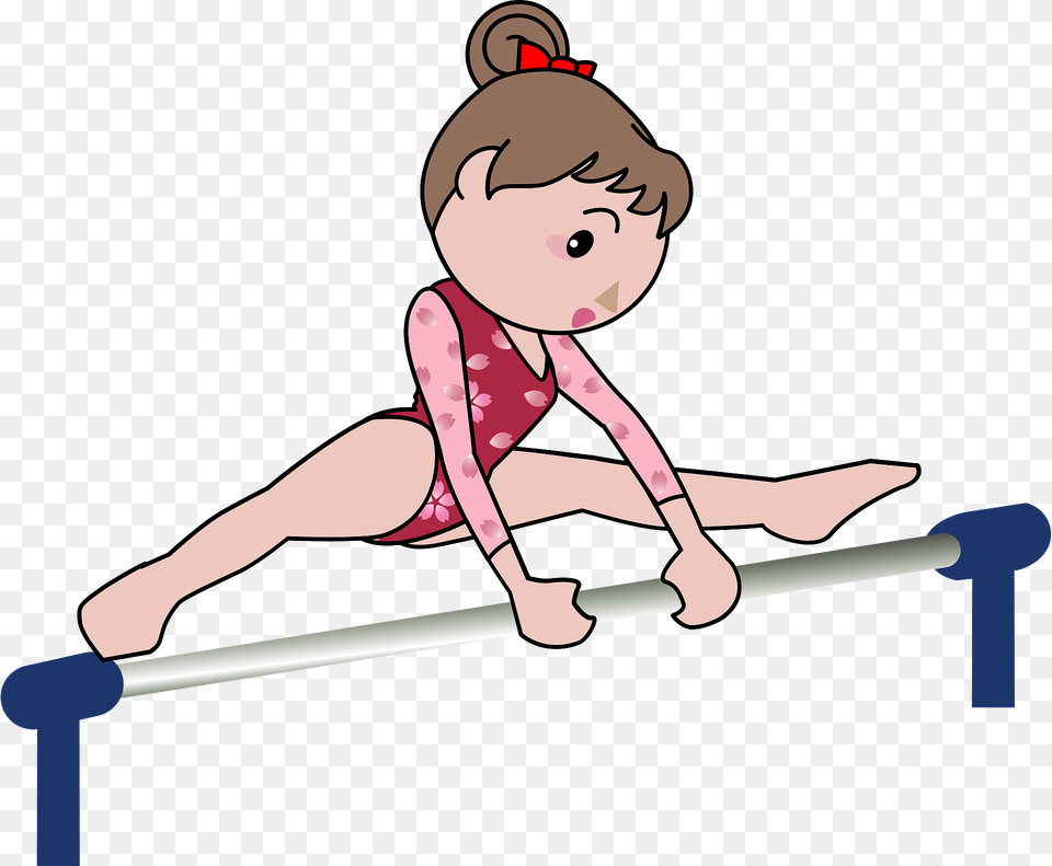 Uneven Bars Artistic Gymnastics Clipart, Acrobatic, Sport, Baby, Person Free Png Download