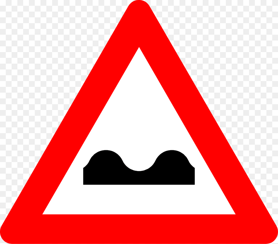 Uneven Road Ahead Sign In Belgium Clipart, Symbol, Road Sign Png