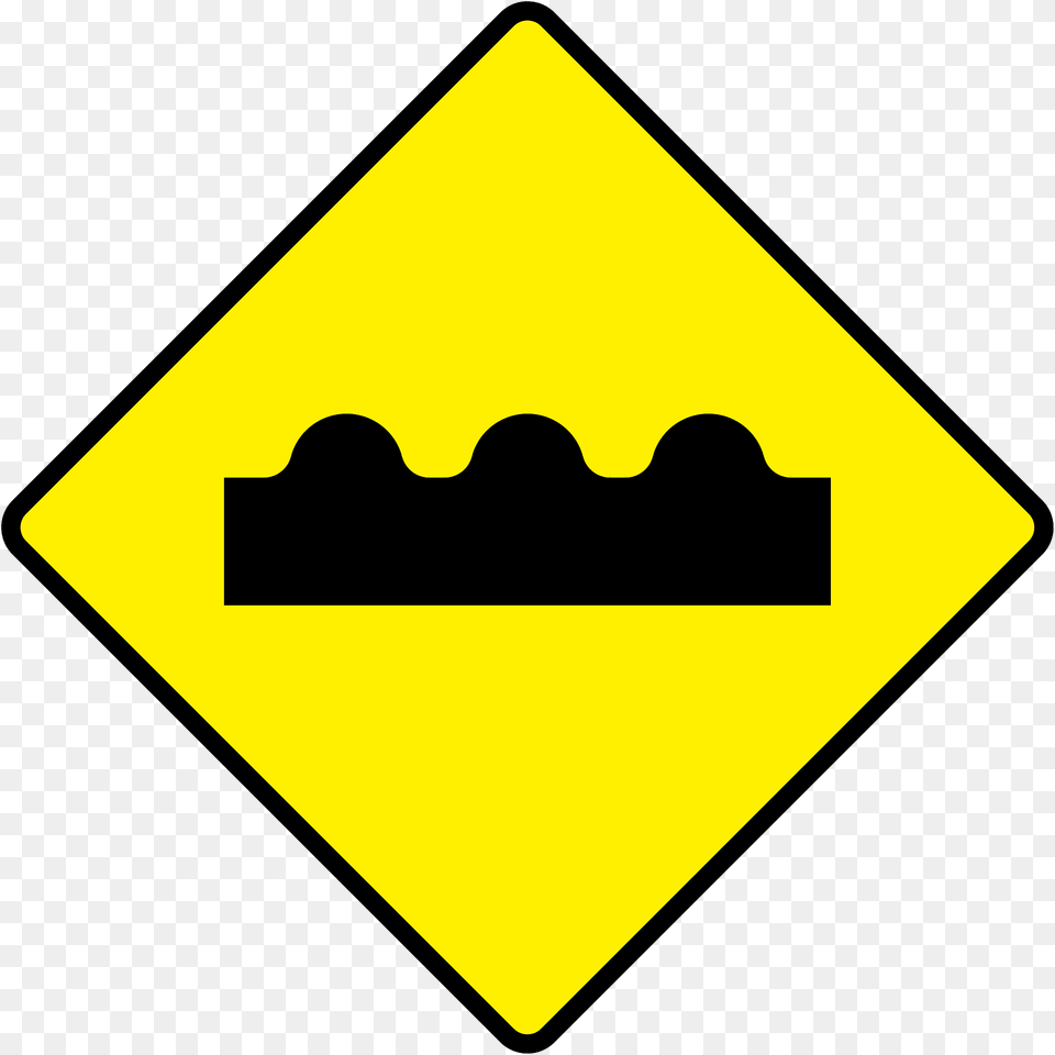 Uneven Road Ahead Sign In Ireland Clipart, Symbol, Road Sign, Blackboard Free Png