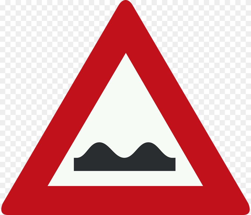 Uneven Road Ahead Sign In Netherlands Clipart, Symbol, Road Sign, Triangle Free Png Download