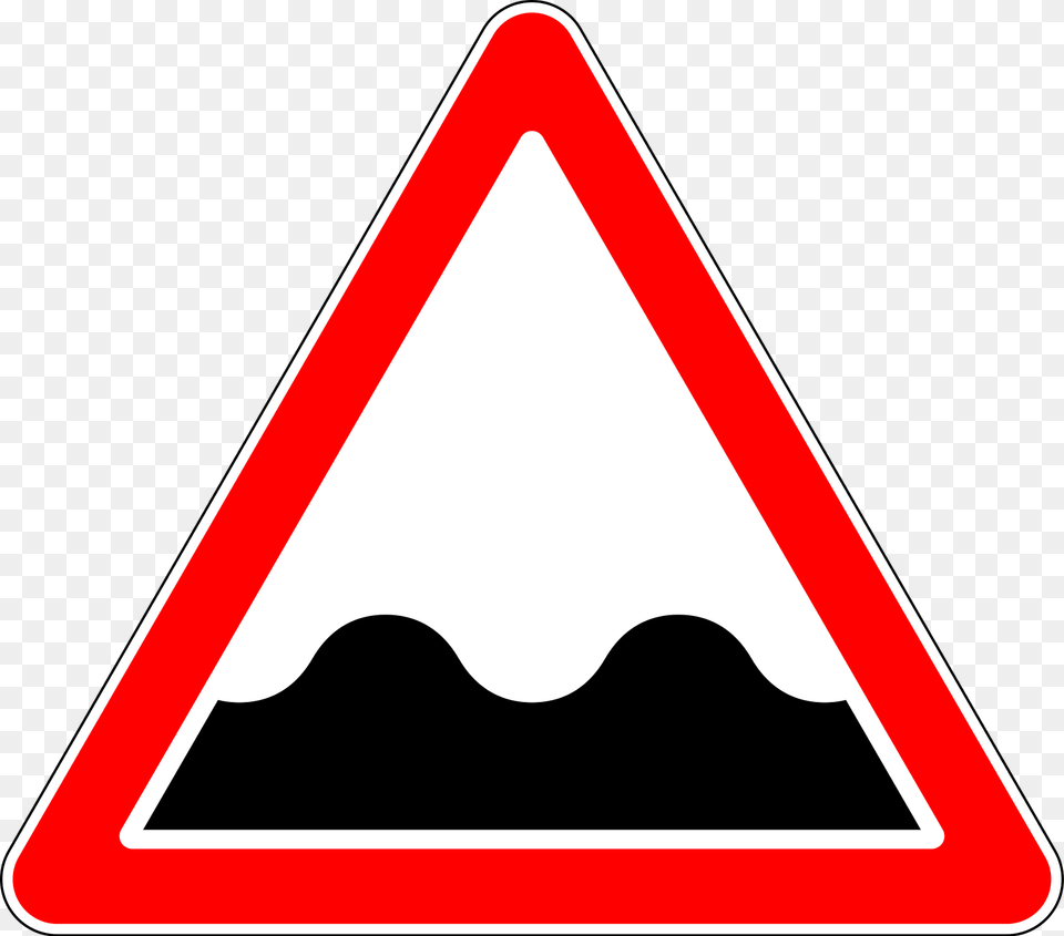 Uneven Road Ahead Sign In Russia Clipart, Symbol, Road Sign, Triangle Png