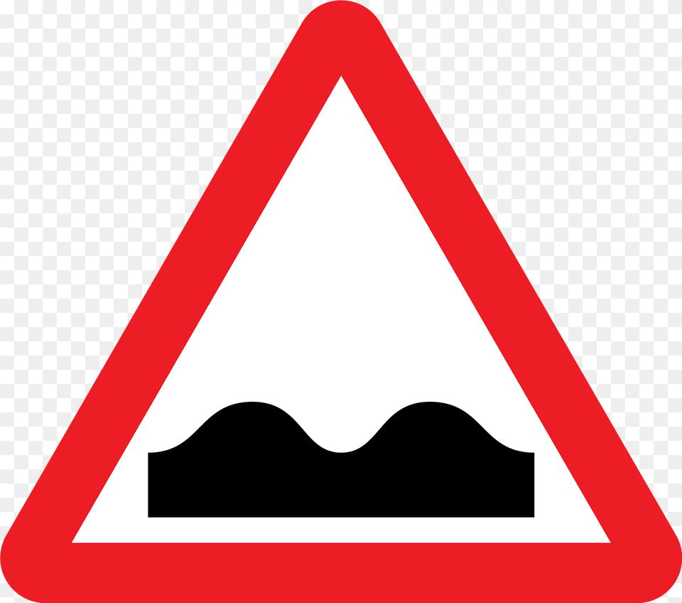 Uneven Road Ahead Sign In Uk Clipart, Symbol, Road Sign, Triangle Free Transparent Png
