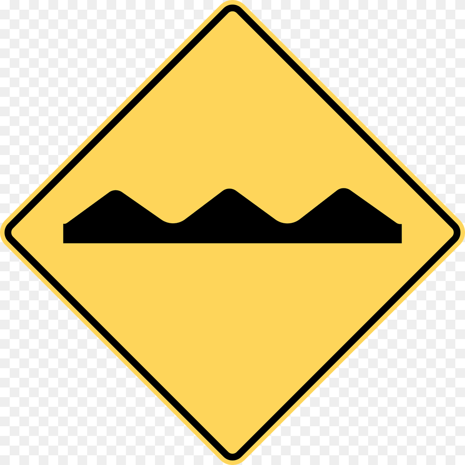 Uneven Surface Sign In British Columbia Clipart, Symbol, Road Sign Free Png Download