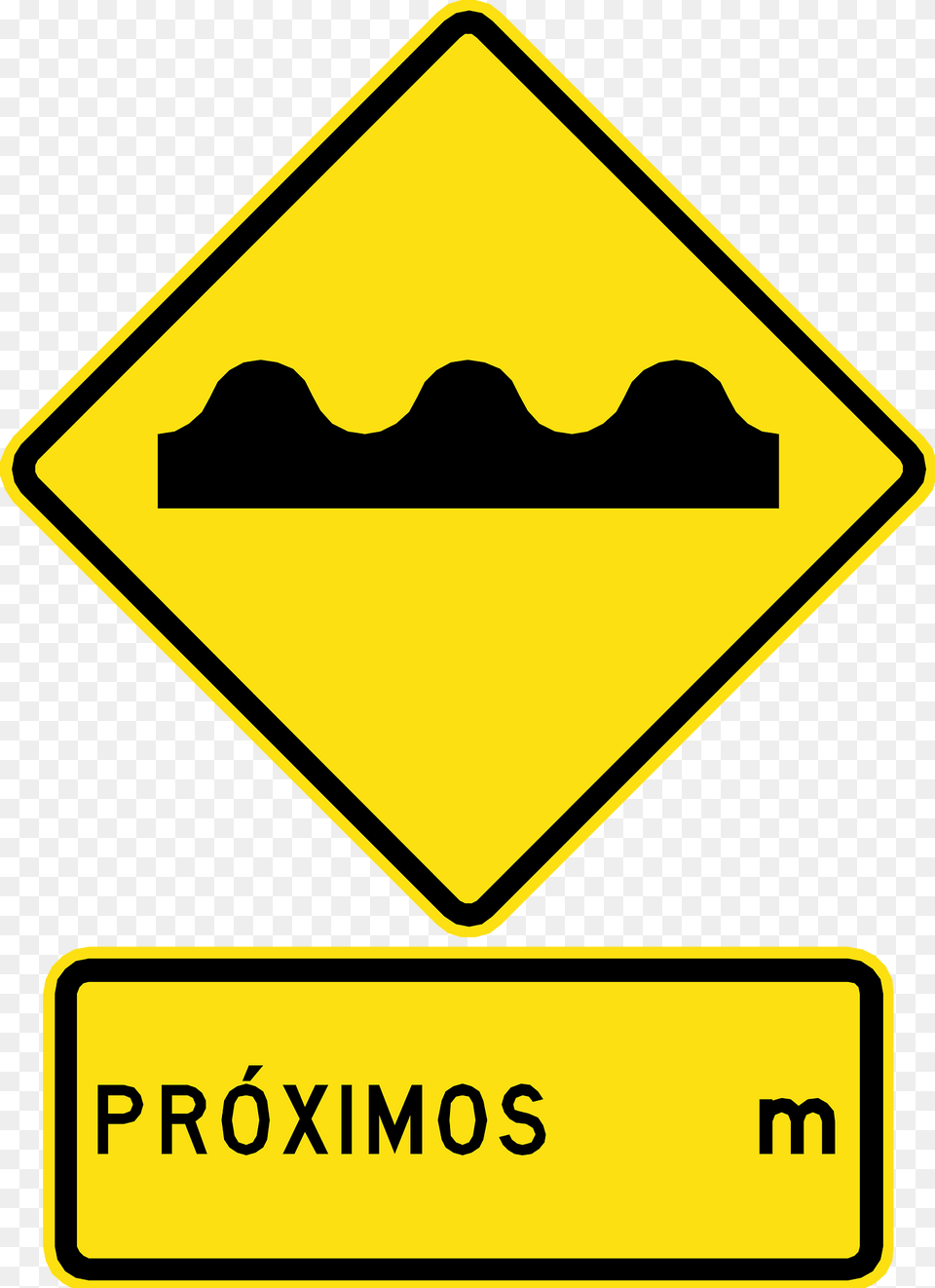 Uneven Surface Sign In Chile Clipart, Symbol, Road Sign Png Image