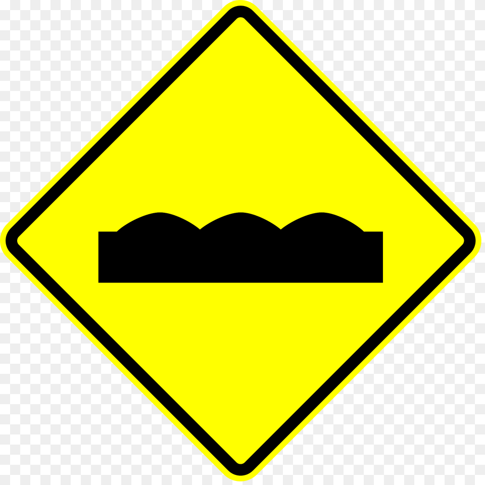 Uneven Surface Sign In Panama Clipart, Symbol, Road Sign, Blackboard Free Png