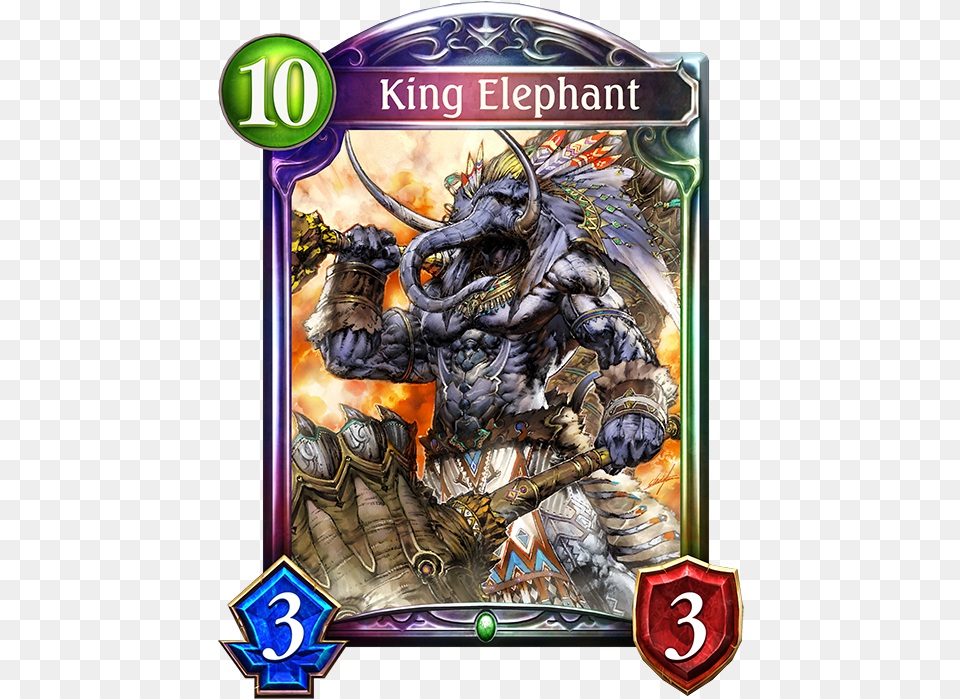 Unevolved King Elephant Evolved King Elephant Shadowverse Omen Of Disdain, Person Free Transparent Png