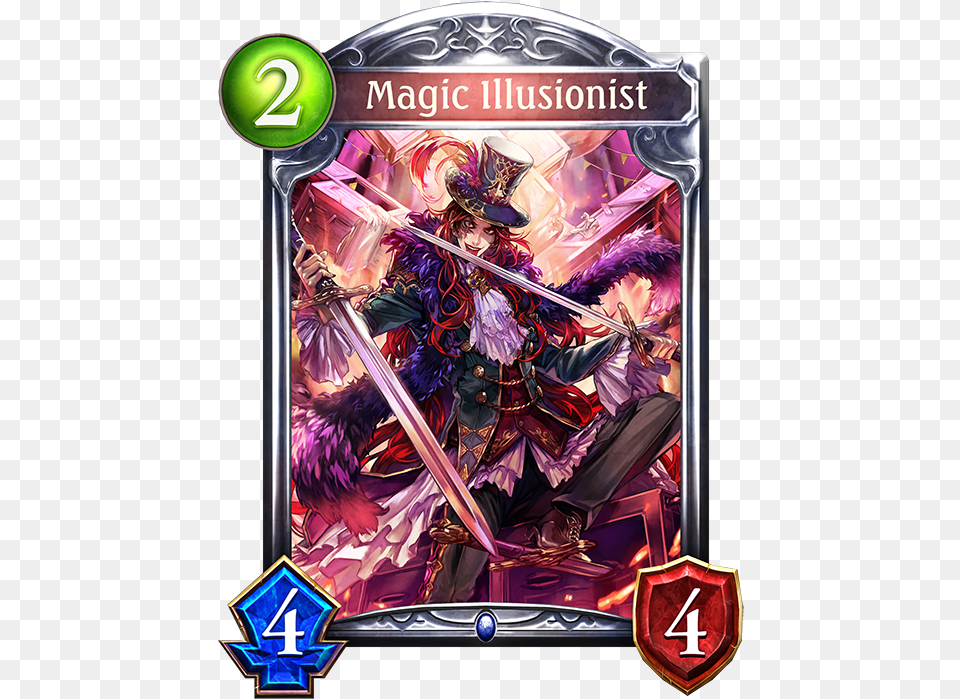 Unevolved Magic Illusionist Evolved Magic Illusionist Floral Fencer Shadowverse, Book, Comics, Publication, Adult Free Png