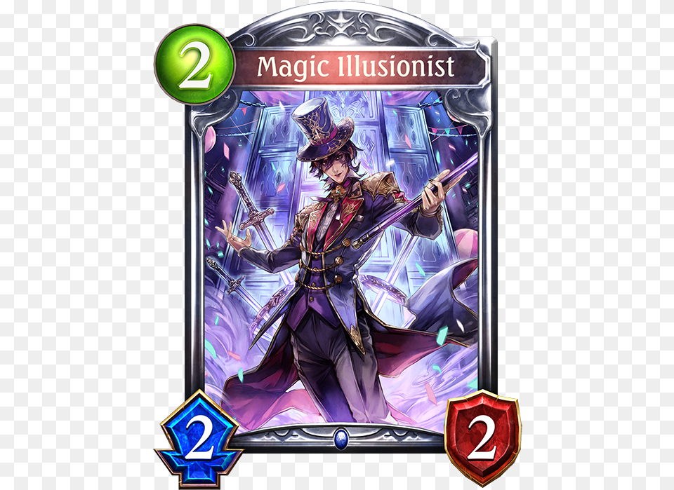 Unevolved Magic Illusionist Evolved Magic Illusionist Shadowverse Maid, Book, Publication, Comics, Adult Png Image