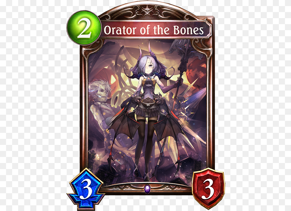 Unevolved Orator Of The Bones Evolved Orator Of The Shadowverse Fate Tie In Cards, Book, Comics, Publication, Adult Png Image