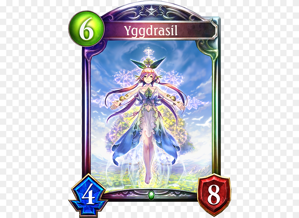 Unevolved Yggdrasil Evolved Yggdrasil Shadowverse Card, Book, Comics, Publication, Adult Free Png Download