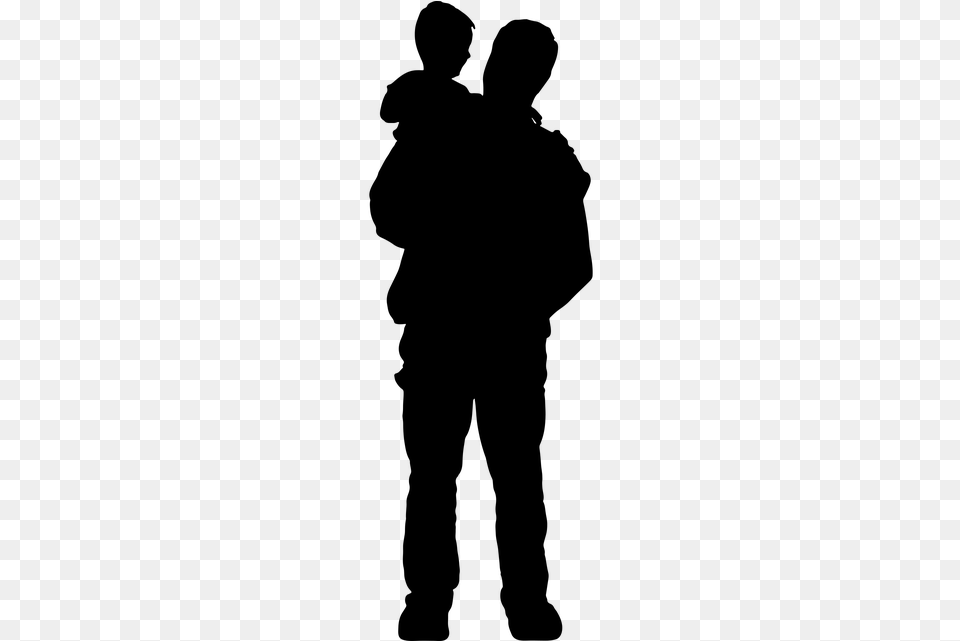 Unexpected Lessons In Communication With An Irate Parent Father And Son Silhouette, Gray Png
